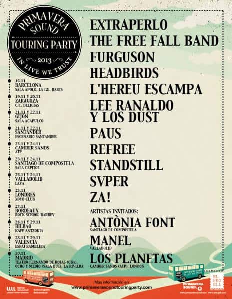 Primavera Sound Touring Party - Madrid (30/11/2013)