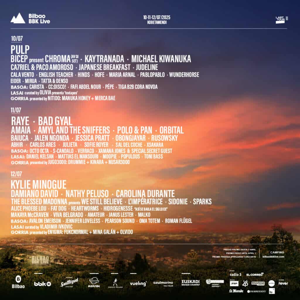 Bilbao BBK Live 2025 cartel