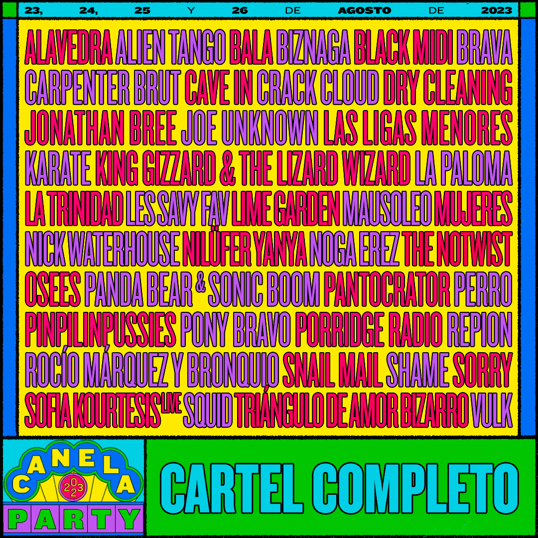 canela party 2023 cartel flyer